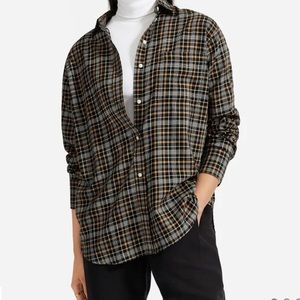 Oversized light flannel shirt from Everlane